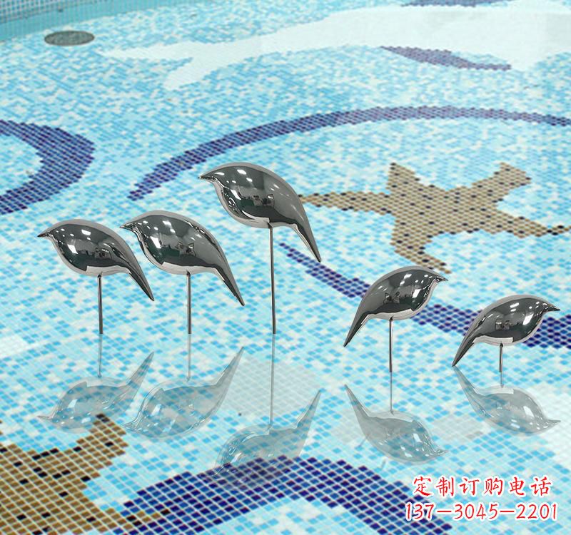 达州不锈钢创意鸽子雕塑
