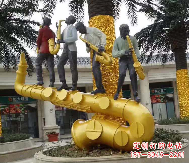 达州不锈钢萨克斯雕塑精美绝伦