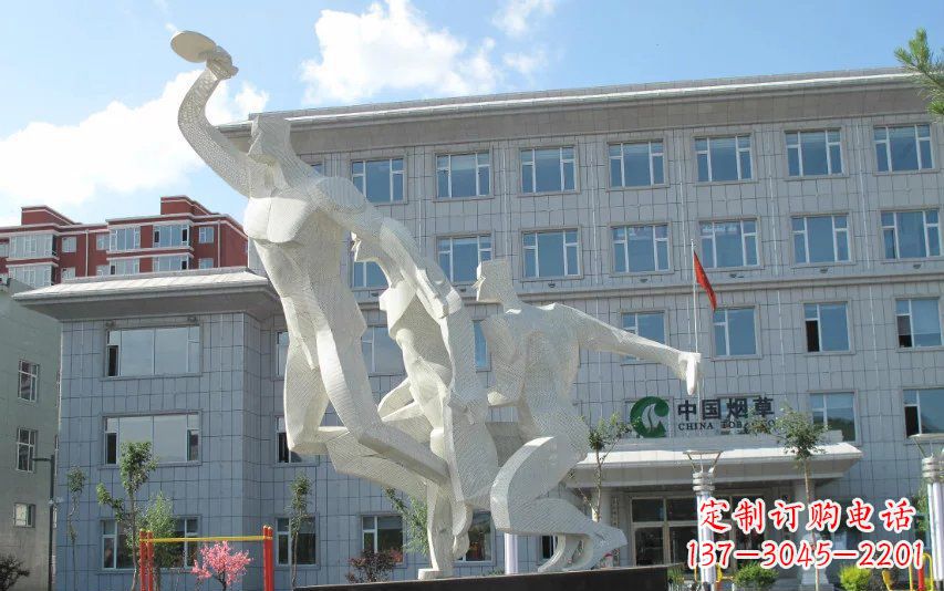 达州不锈钢乒乓球雕塑精美绝伦