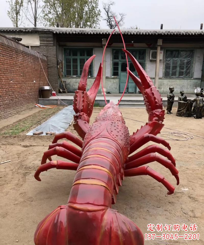 达州不锈钢大龙虾雕塑雕塑之美