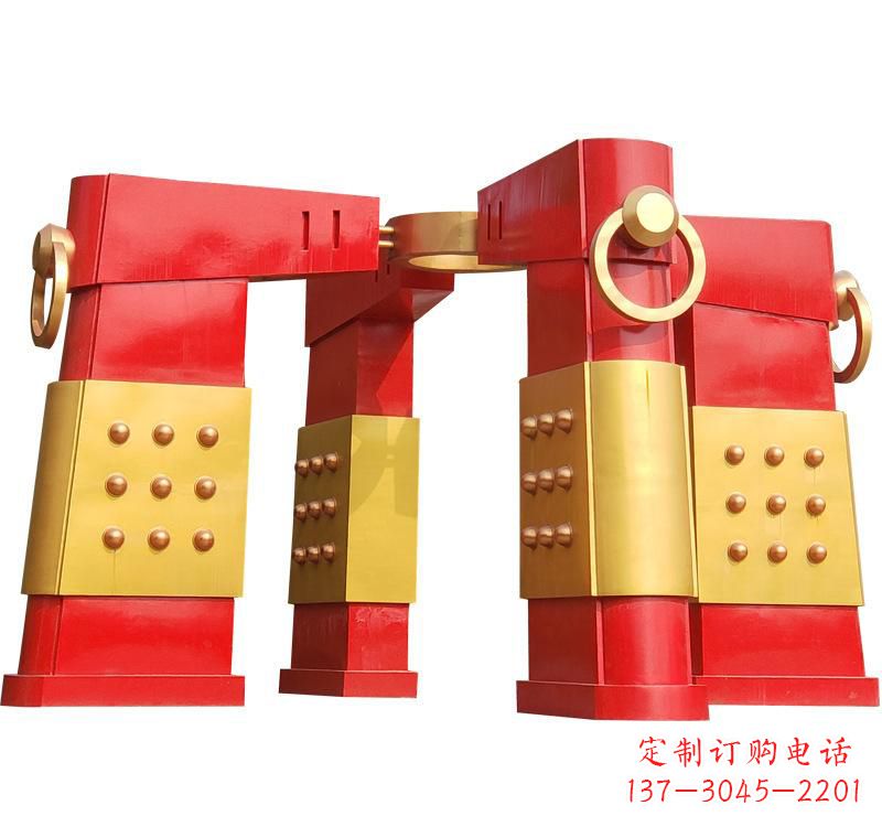 达州不锈钢大型拱门雕塑
