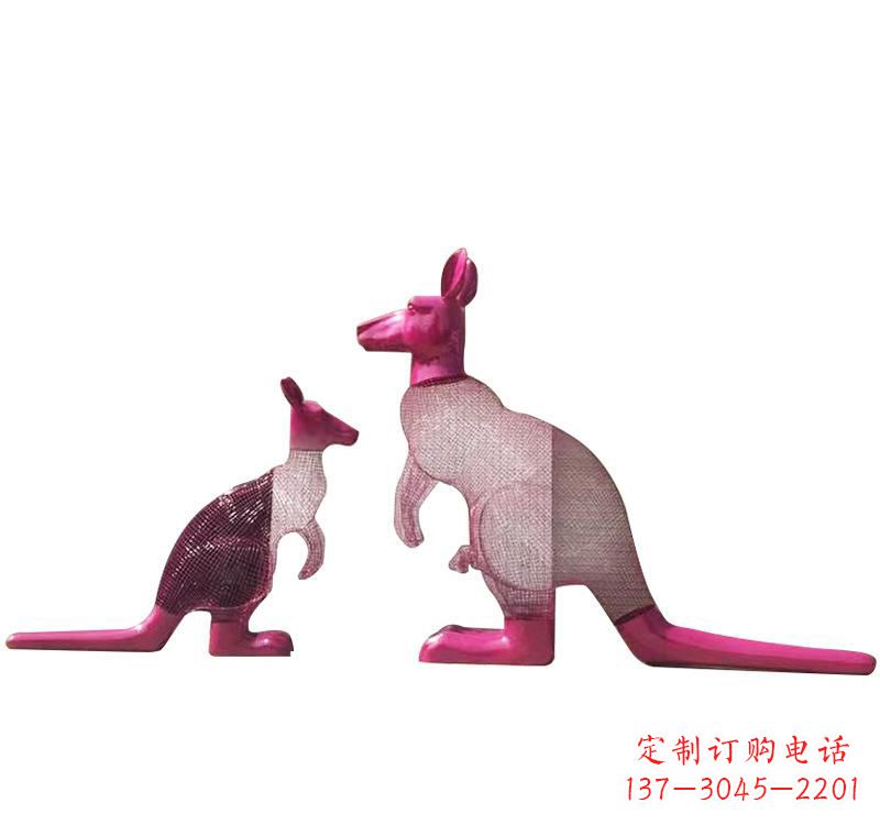 达州不锈钢袋鼠雕塑——传承澳大利亚文化