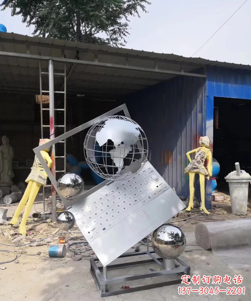 达州不锈钢地球雕塑艺术与科技的完美结合