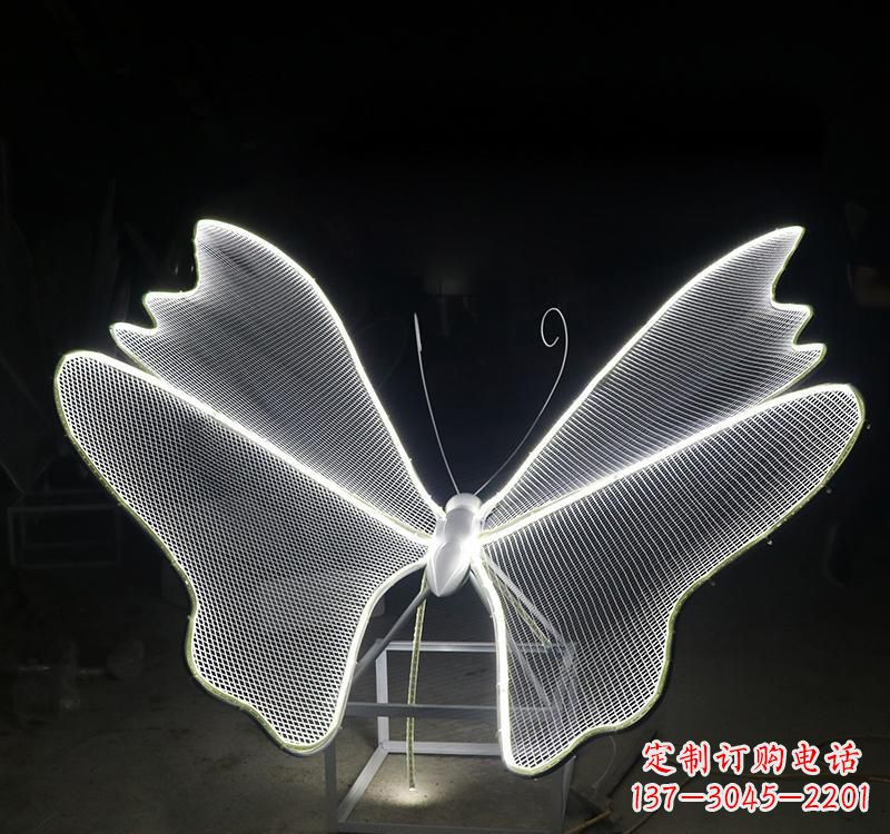 达州不锈钢灯饰蝴蝶雕塑
