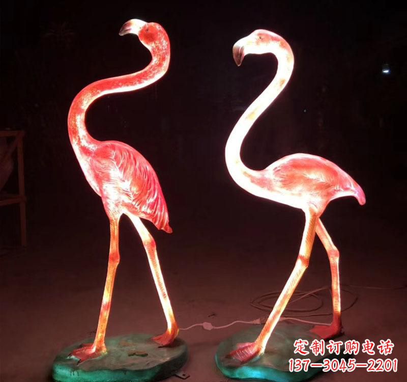 达州不锈钢火烈鸟绚丽多彩的艺术品