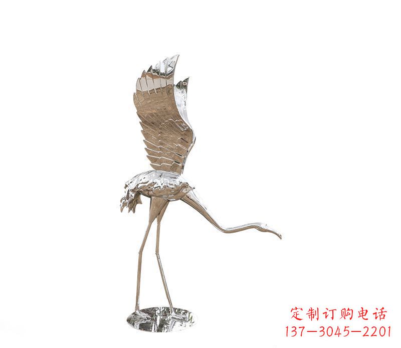 达州不锈钢火烈鸟雕塑灿烂耀眼的艺术之作