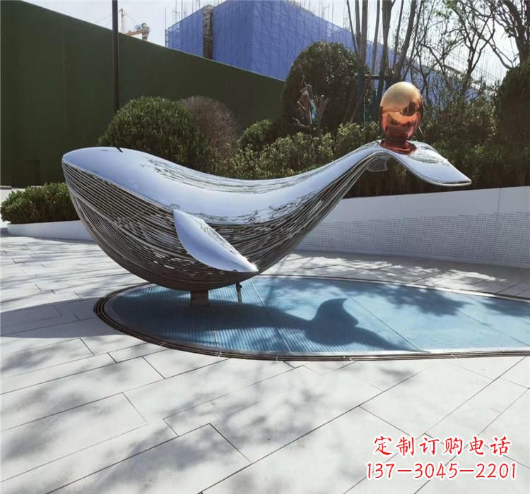 达州不锈钢海豚雕塑艺术与科技的完美结合