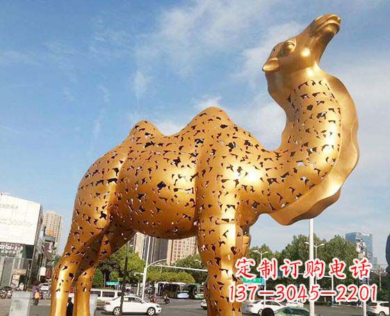 达州不锈钢锻造骆驼雕塑
