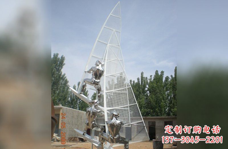 达州不锈钢帆船比赛雕塑