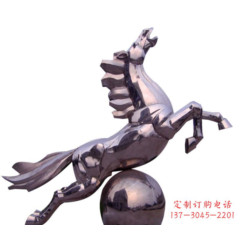 达州不锈钢飞马城市雕塑