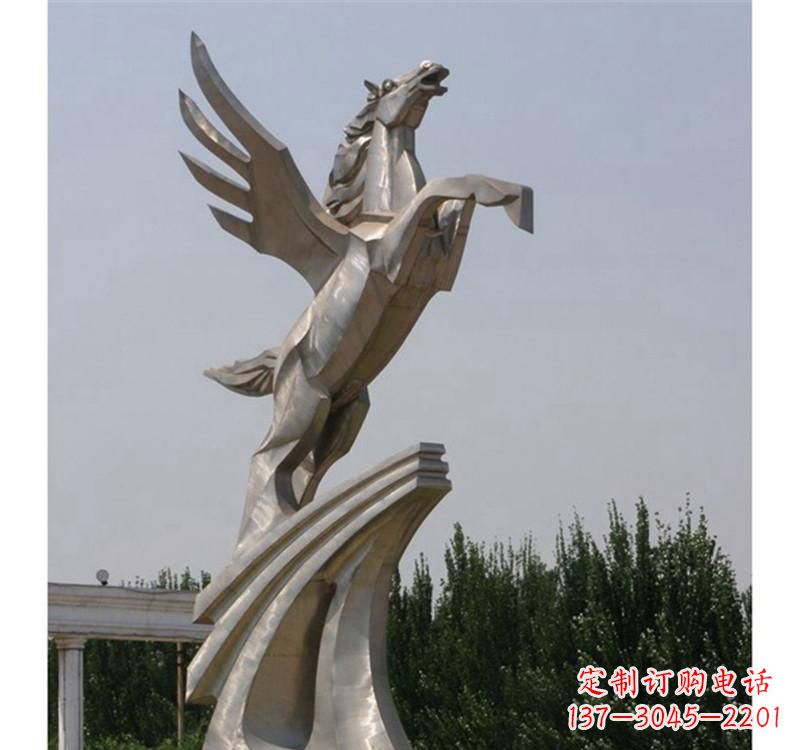 达州不锈钢飞马雕塑