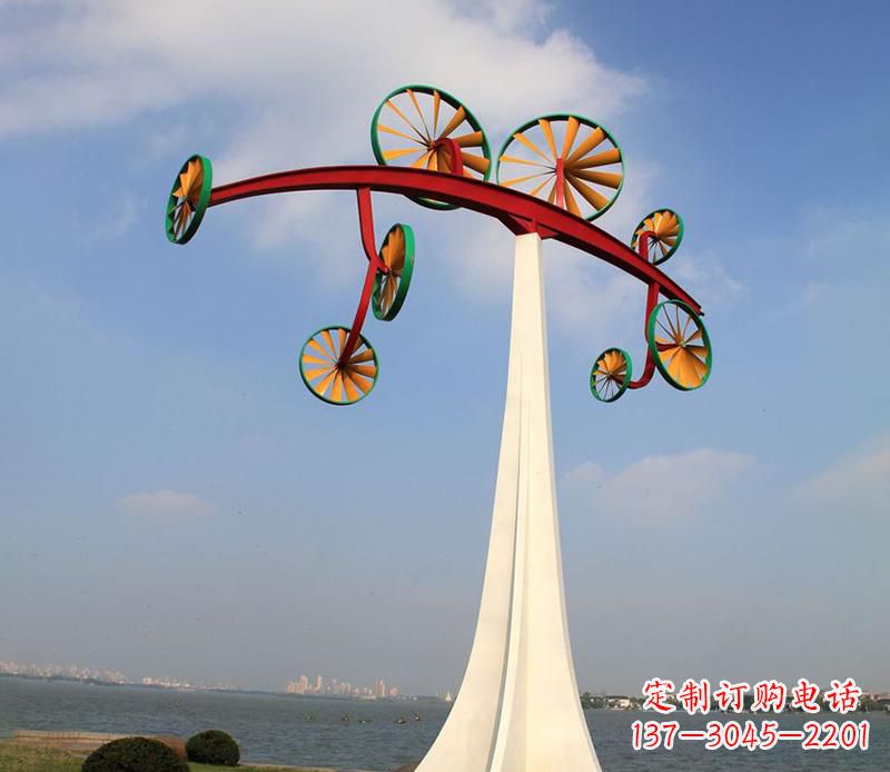 达州不锈钢风车雕塑艺术美学的完美结合