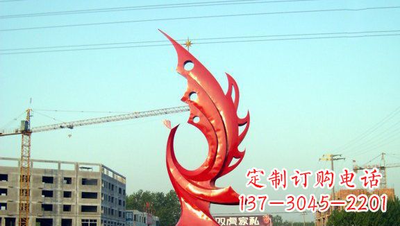 达州不锈钢凤凰城市雕塑