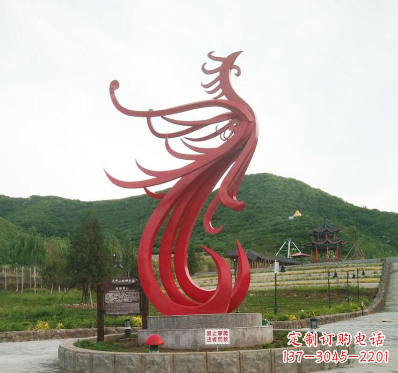 达州不锈钢凤凰抽象雕塑2