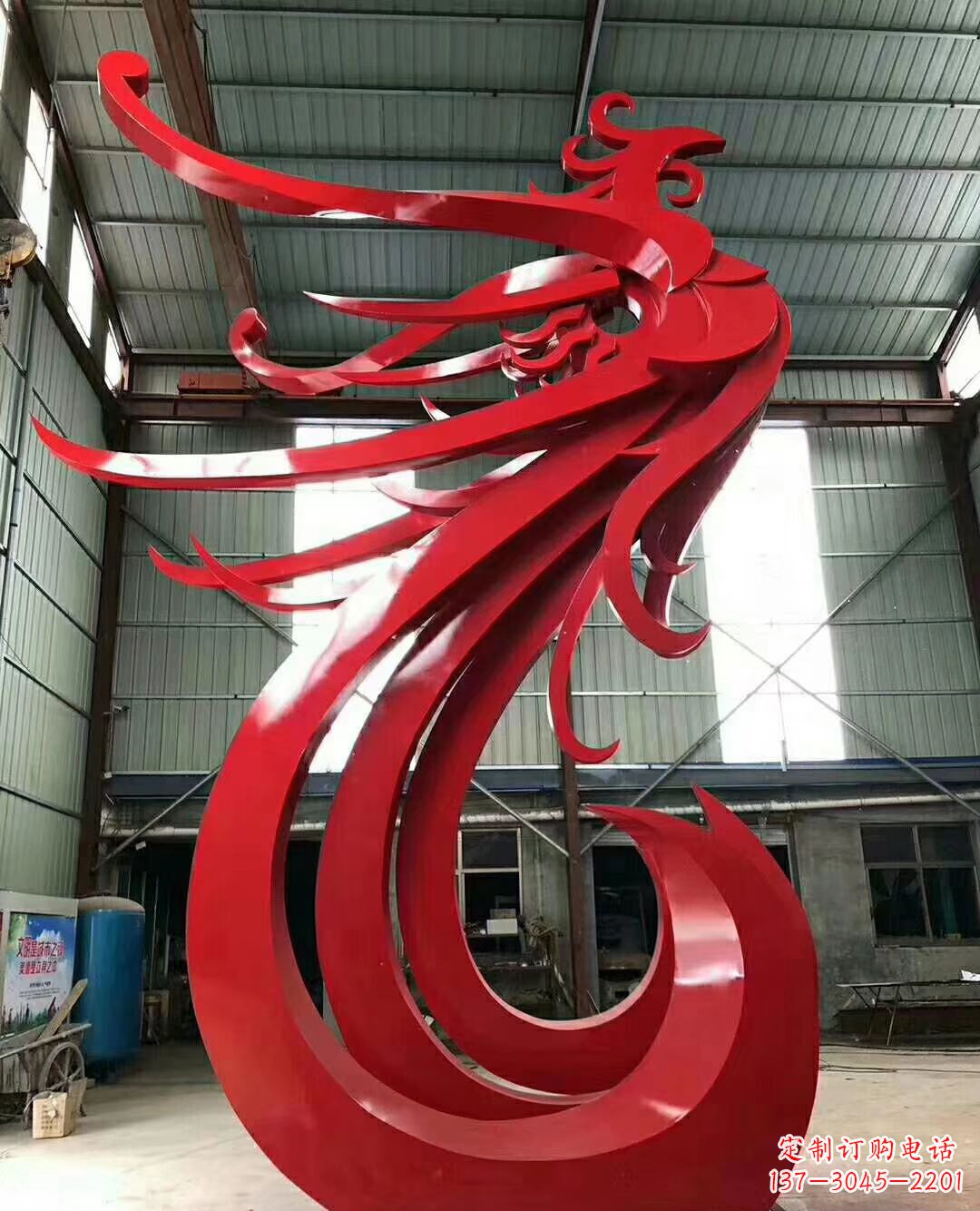 达州不锈钢凤凰景观雕塑广场公园动物雕塑
