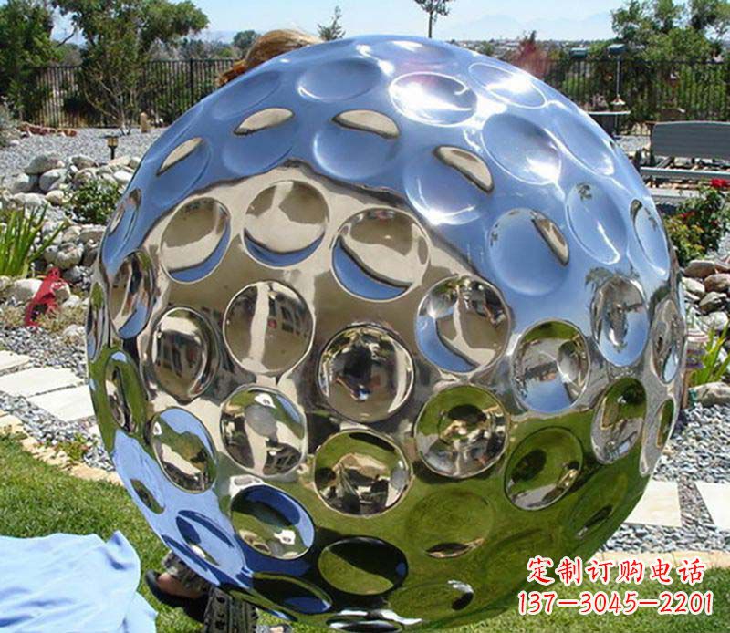 达州不锈钢高尔夫球雕塑