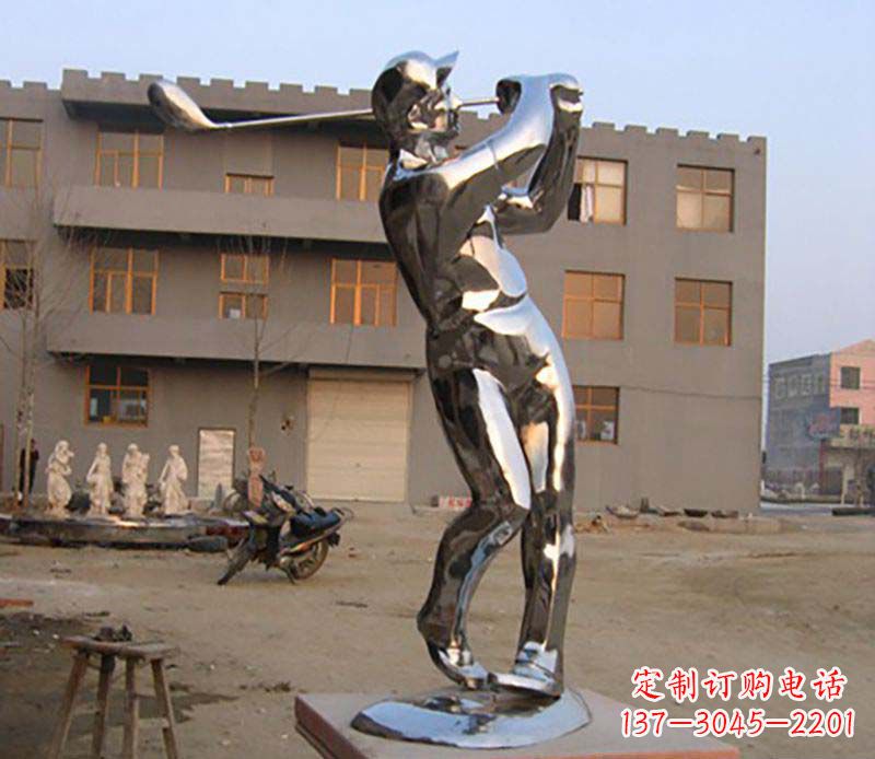达州不锈钢高尔夫雕塑