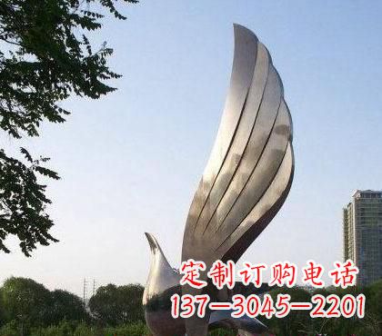 达州不锈钢鸽子雕塑2