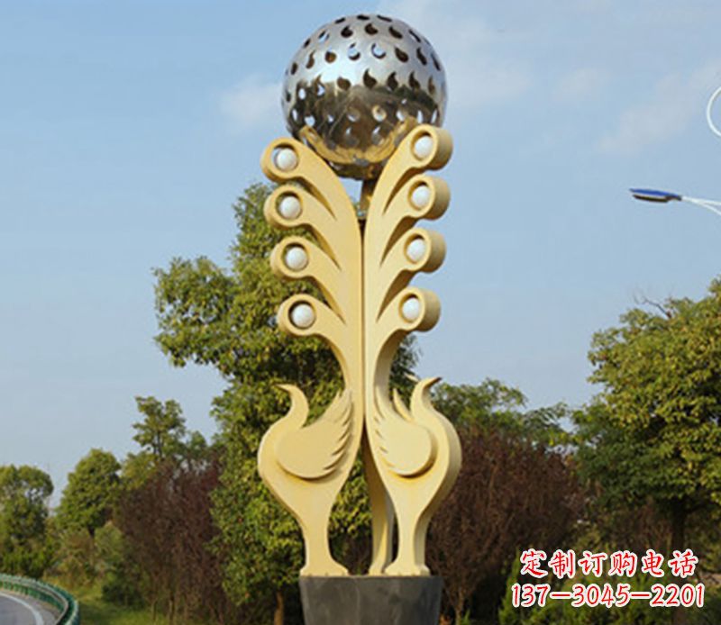 达州不锈钢公鸡抽象雕塑