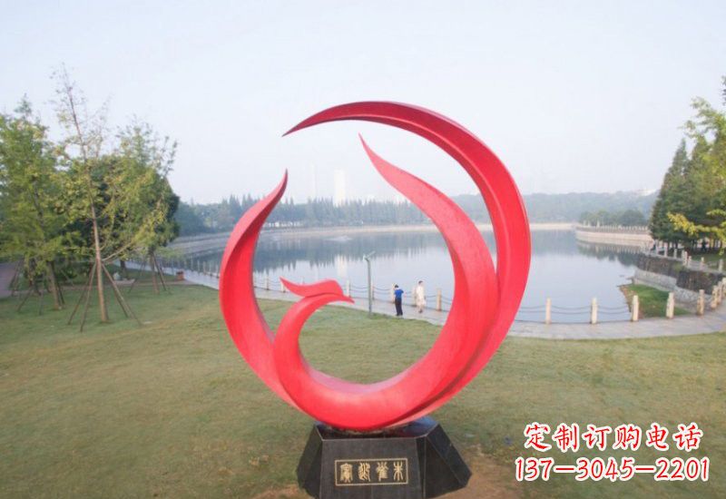 达州凤凰雕塑——点缀不锈钢公园的美丽风景