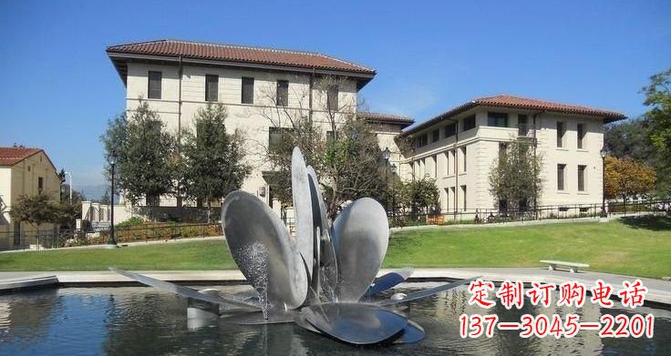 达州不锈钢喷泉雕塑——美的象征
