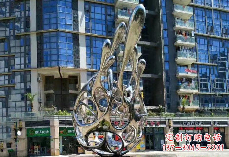 达州不锈钢龙雕塑——象征着力量与灵气