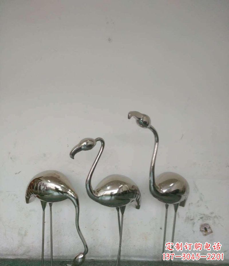 达州不锈钢火烈鸟雕塑精美的艺术之作