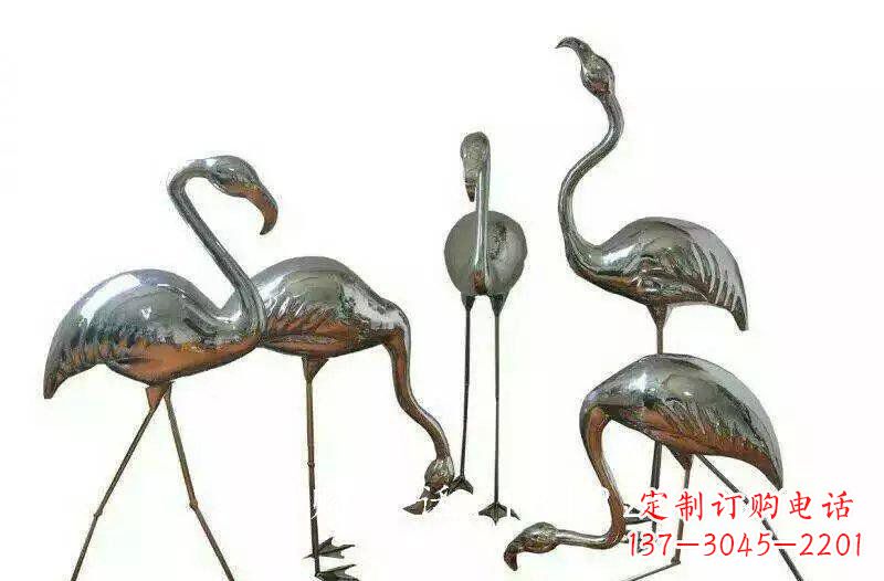 达州不锈钢火烈鸟雕塑——美丽的自然之美