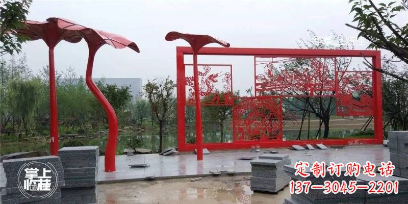 达州不锈钢剪纸龙凤雕塑精美雕刻传承古老文化