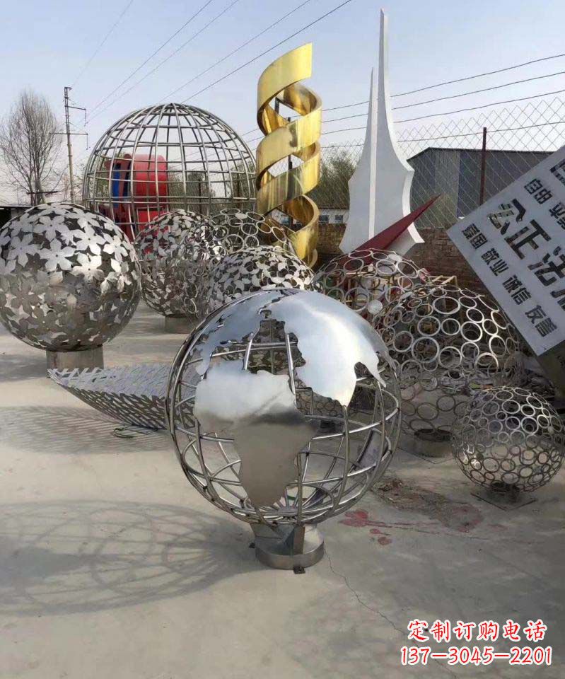 达州不锈钢地球雕塑融合艺术与自然的完美结合