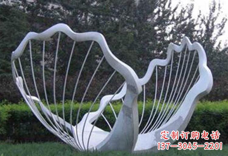 达州不锈钢公园镂空贝壳雕塑