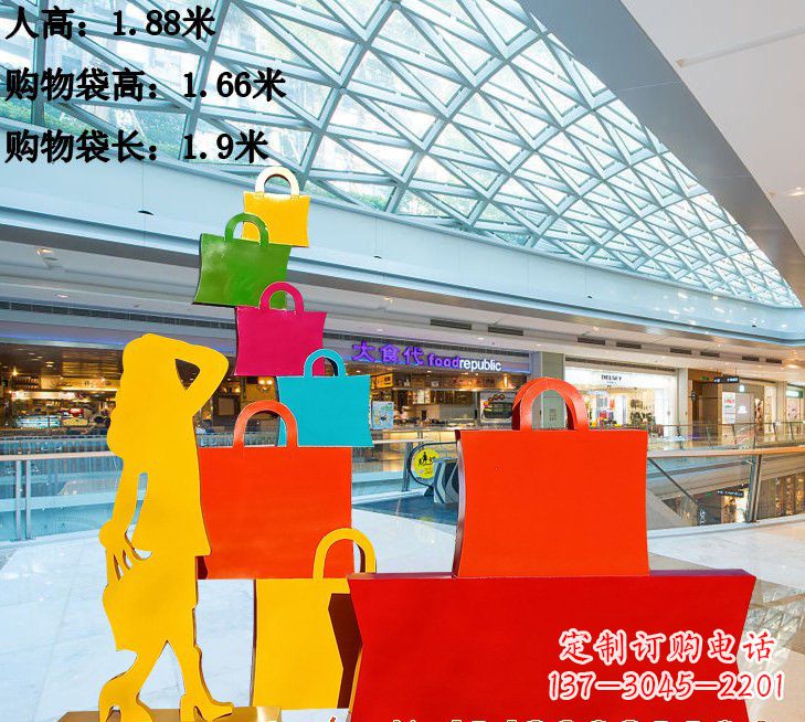 达州不锈钢购物袋雕塑艺术品的独特之处