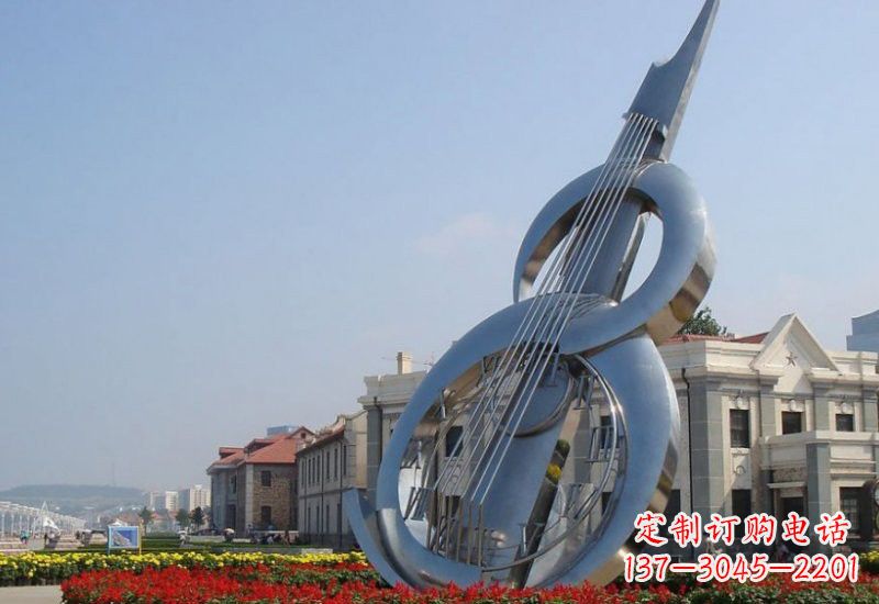 达州不锈钢大提琴雕塑