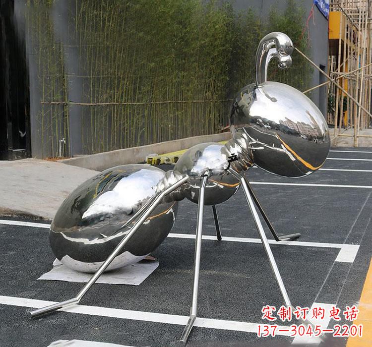 达州不锈钢广场昆虫蚂蚁雕塑