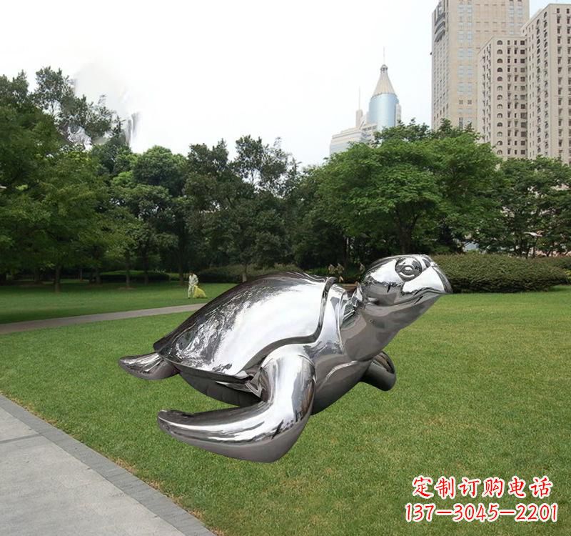 达州不锈钢海龟雕塑传承海洋文化的象征