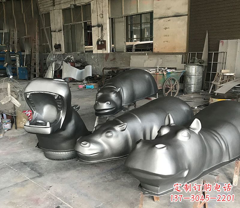 达州不锈钢河马雕塑——艺术与自然的完美结合