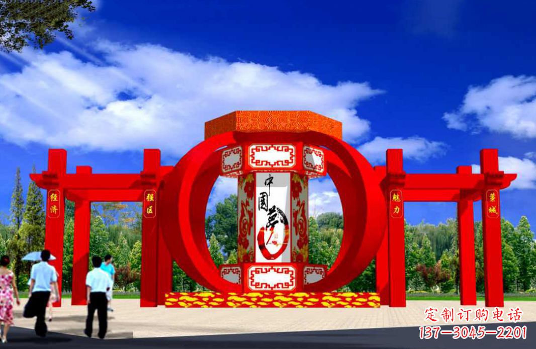 达州灯笼点亮城市景观
