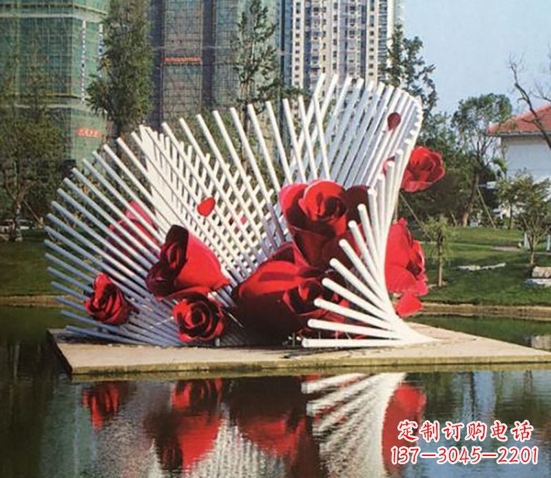 达州不锈钢玫瑰雕塑——美丽的艺术之作