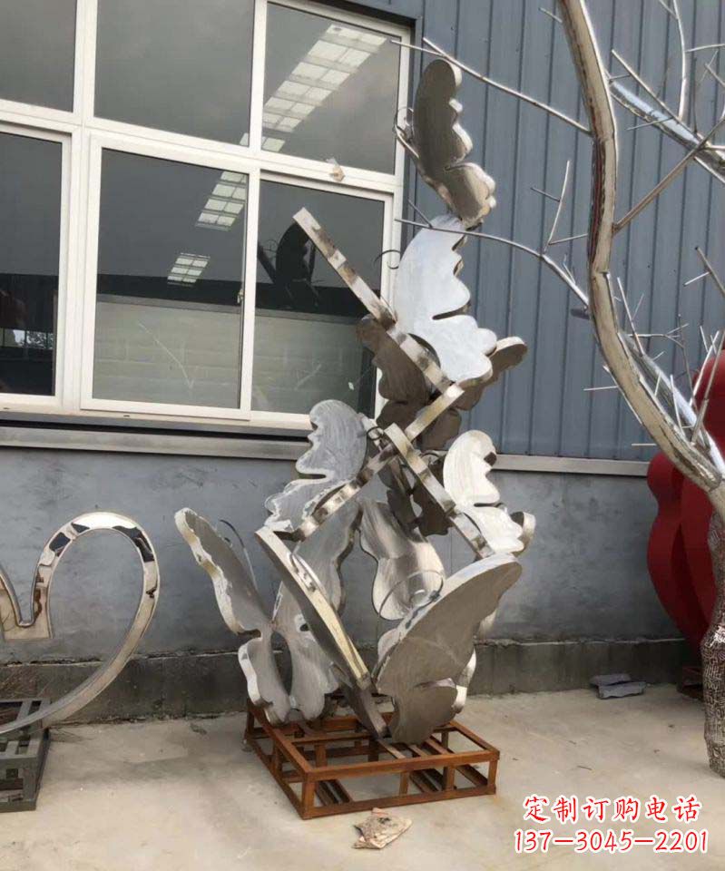 达州不锈钢蝴蝶雕塑1