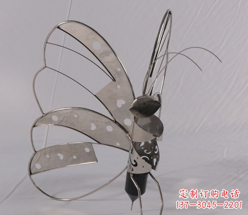 达州不锈钢蝴蝶细节雕塑