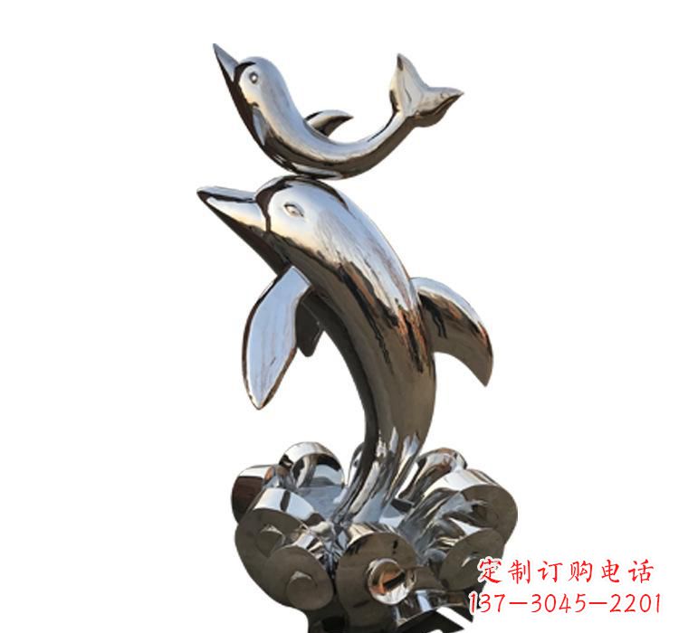 达州海豚雕塑艺术与自然的完美结合
