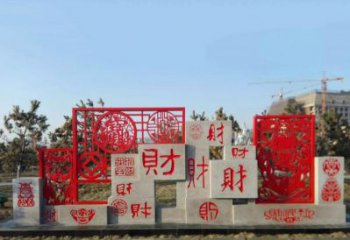 达州不锈钢福禄寿雕塑象征着美好生活