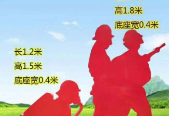 达州表彰消防英雄——不锈钢消防员人物雕塑