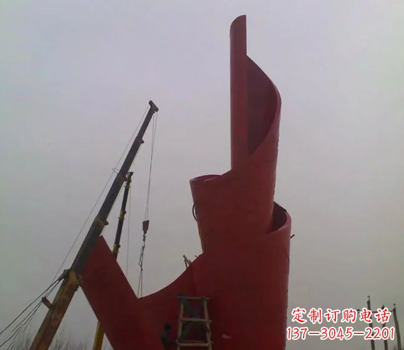 达州不锈钢火炬雕塑点燃社会进步的火炬
