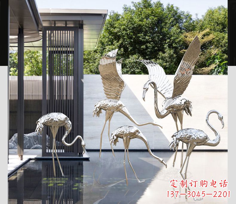 达州不锈钢火烈鸟雕塑雕刻艺术的精粹