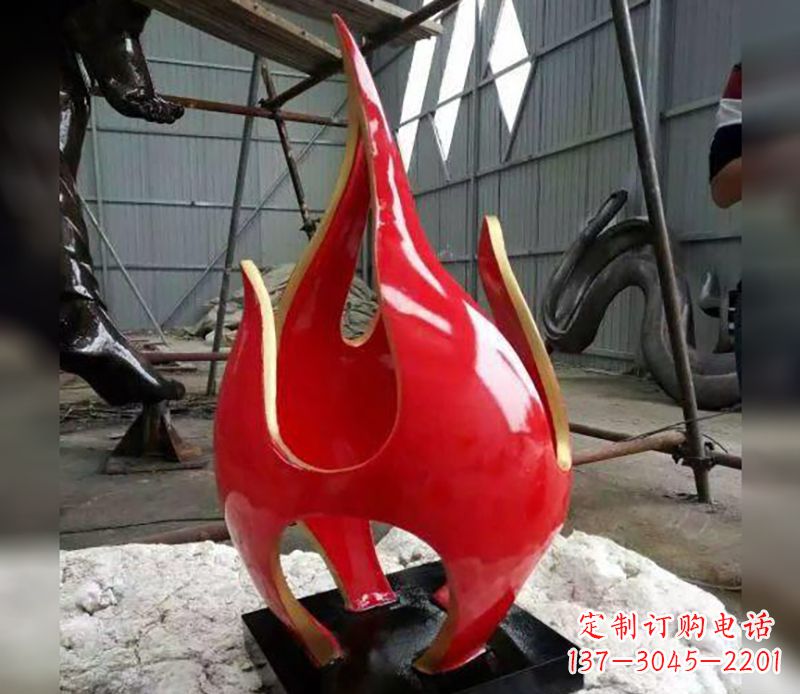 达州不锈钢火龙果雕塑传承传统文化的艺术品