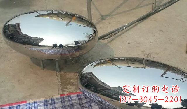达州不锈钢鸡蛋雕塑精美的艺术作品