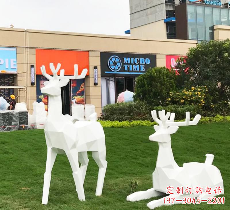 达州不锈钢小鹿雕塑艺术之美
