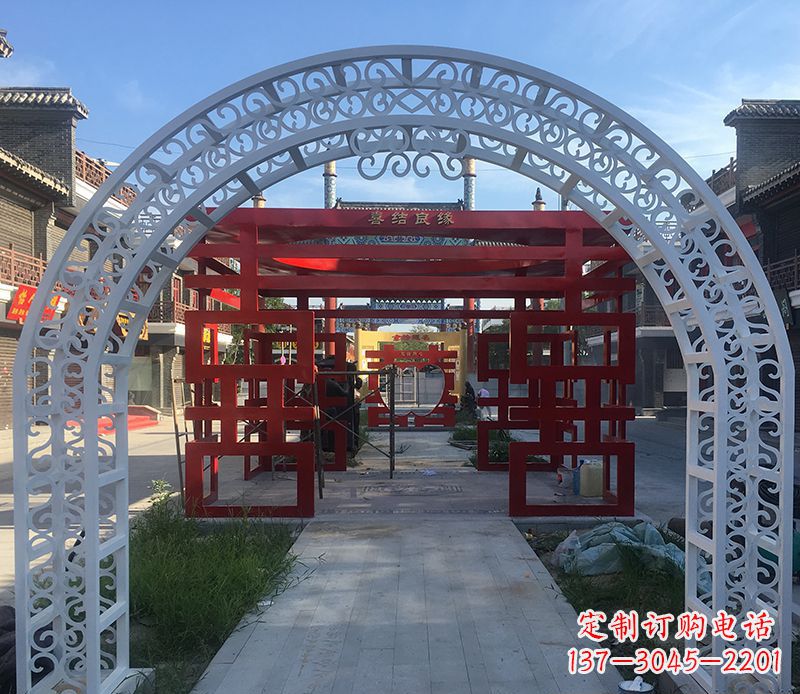 达州不锈钢拱门雕塑——精美绝伦