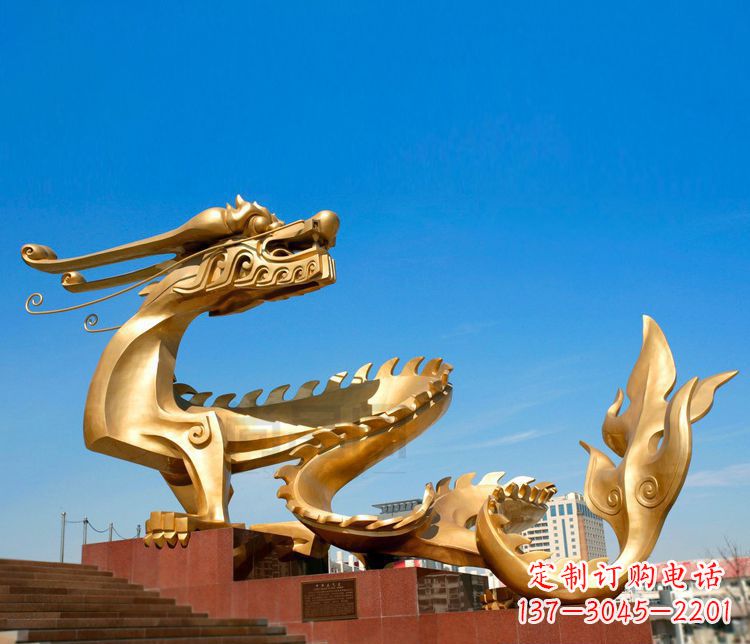 达州不锈钢金龙雕塑